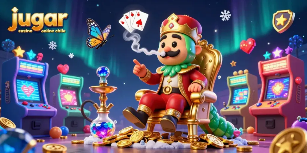 Disfruta jugar casino online chile con tragamonedas y elementos de juego en un ambiente vibrante.