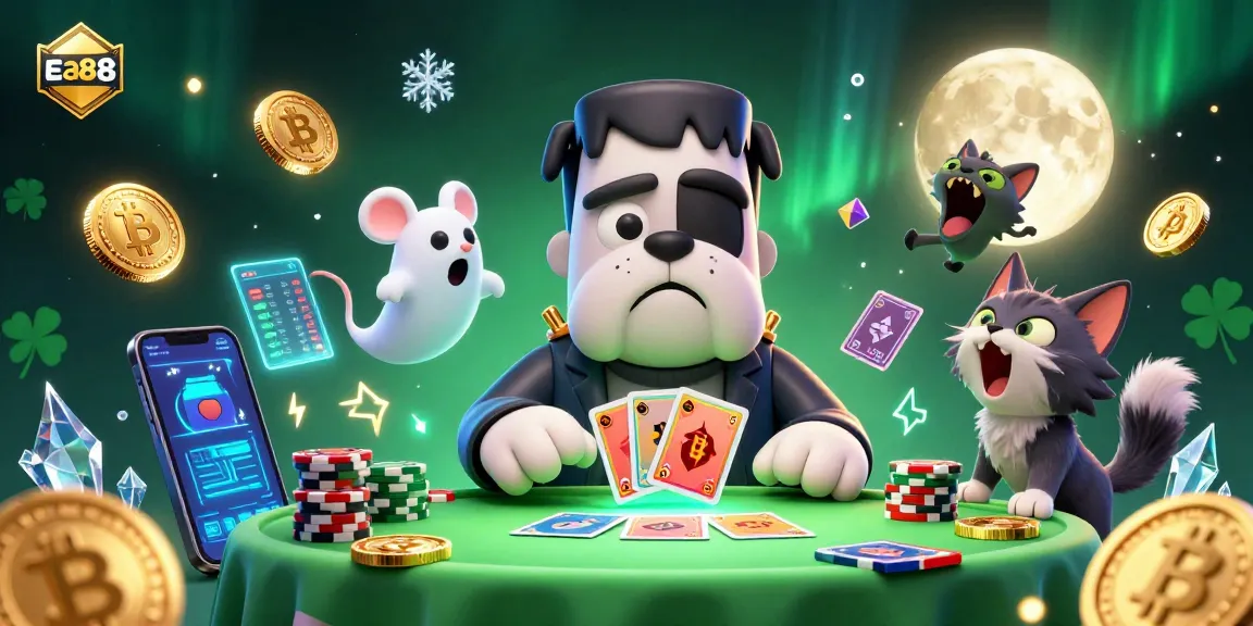 ea88 offers an immersive casino experience with unique characters in a vibrant, interactive game scene.