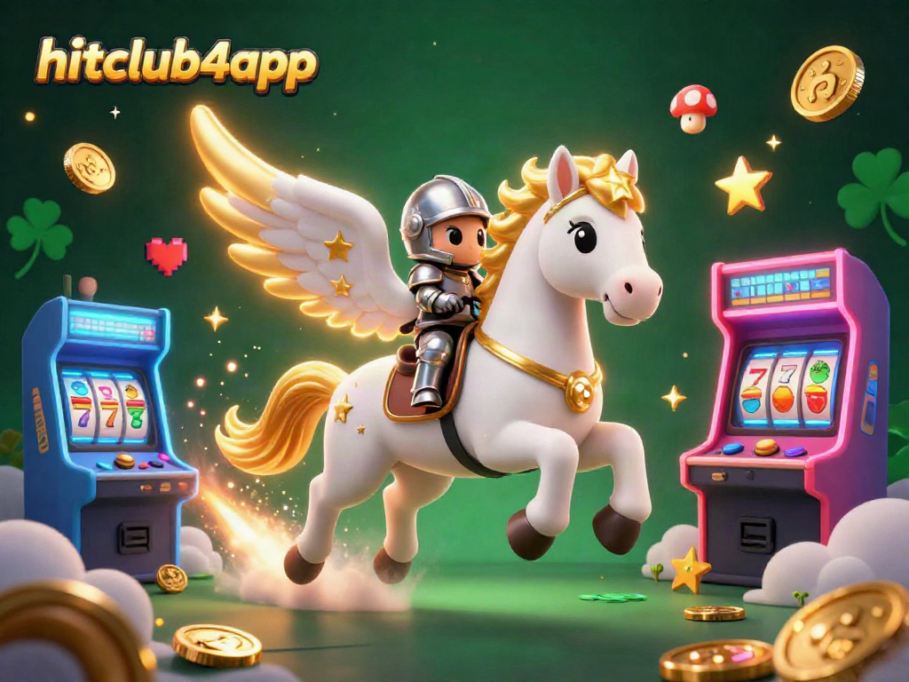 Experience hitclub4app's thrilling gameplay with a dynamic celestial scene filled with vibrant casino elements.